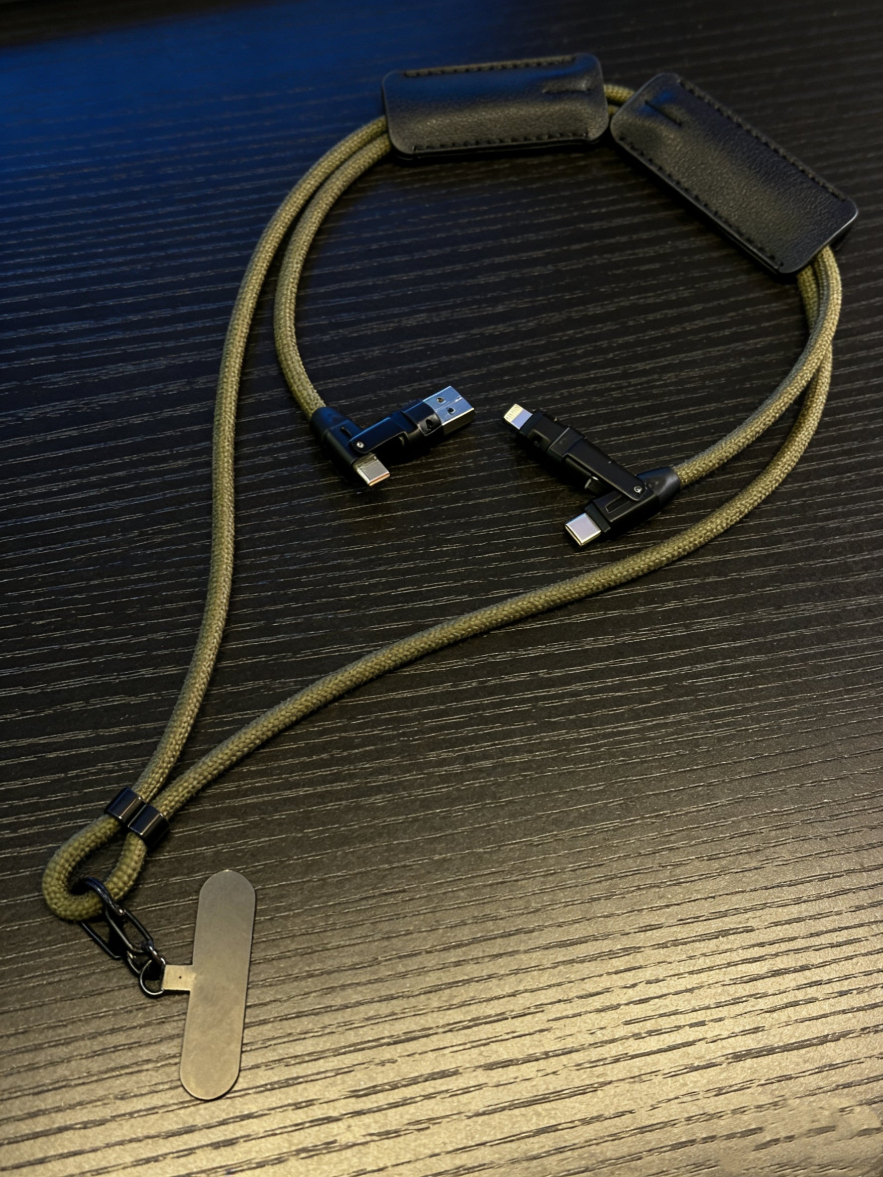 LiteCable: Wearable 6-in-1 240W Lanyard Charging Cable
